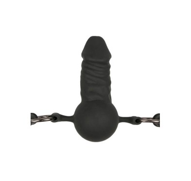 Knebel-Ball Gag With Silicone Dong